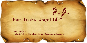 Herlicska Jagelló névjegykártya